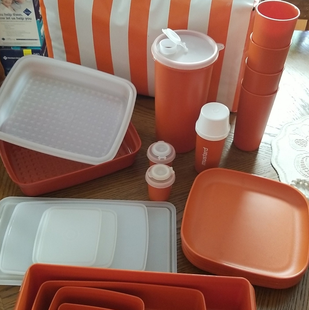 Vintage Tupperware picnic set